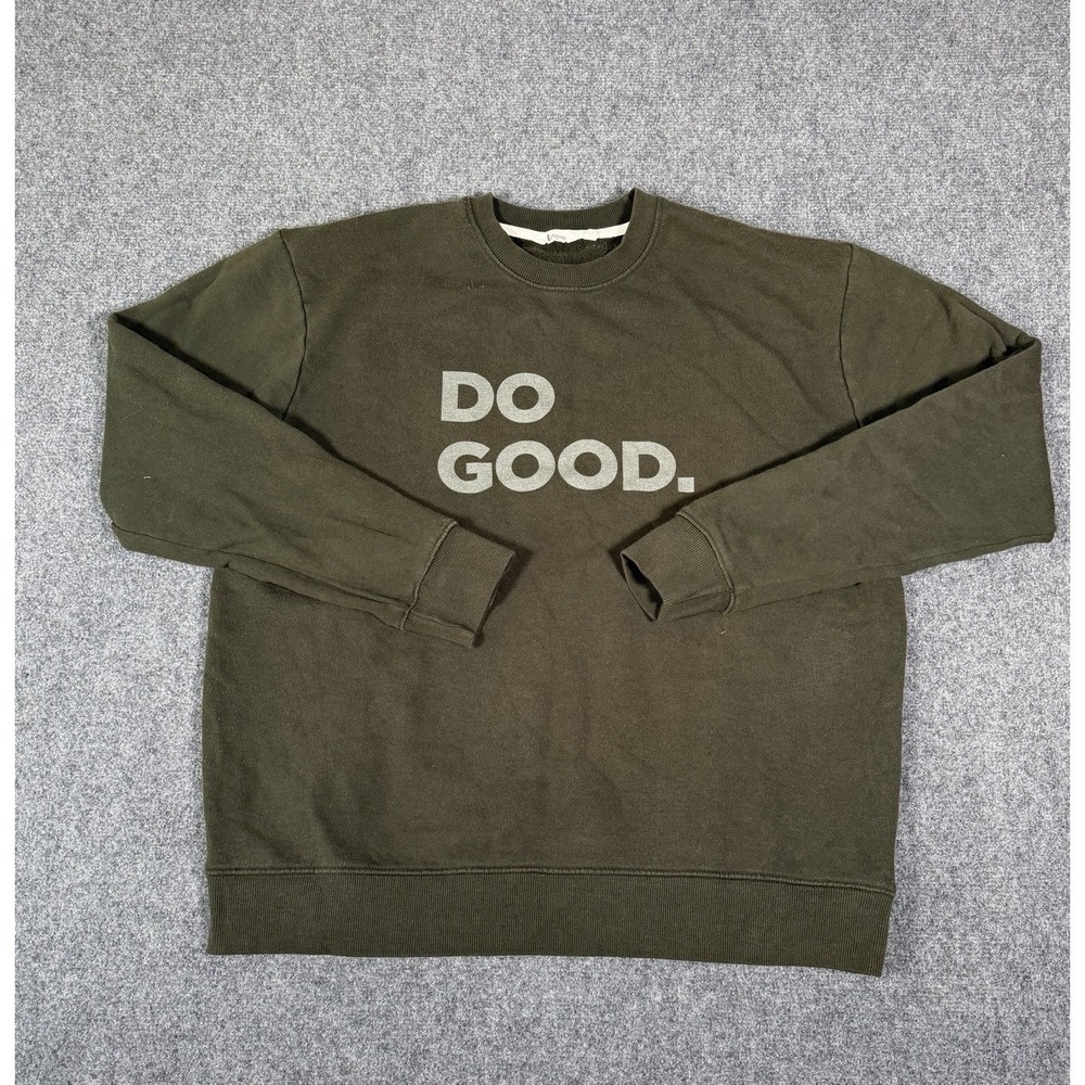 Cotopaxi DO GOOD. Green Organic Cotton Crew Neck Sweatshirt Mens Size Large